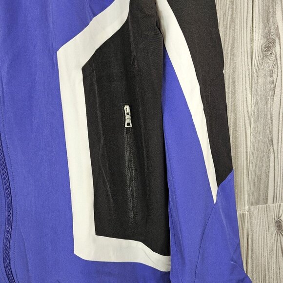Fila Sanz Wind Full Zip Windbreaker Jacket - Purple/Black/White - Men's Size M - Picture 5 of 7